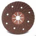 Cgw Abrasives Type 29 Flat Economy Semi-Flex Coated Abrasive Depressed Center Disc, 4-1/2 in Dia, 24 Grit, Coarse 36293